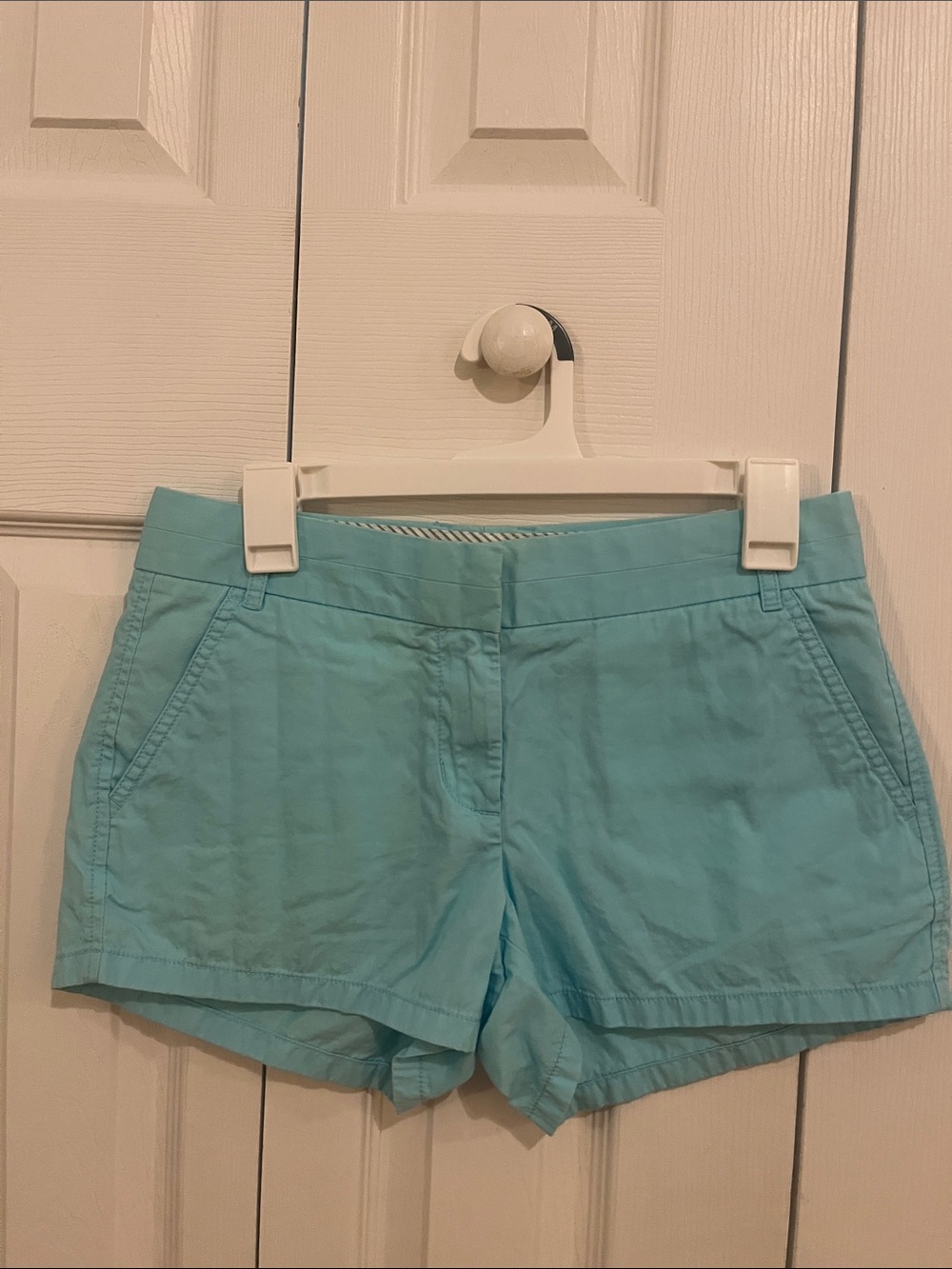 J. Crew Aqua Blue Cotton Bermuda Shorts